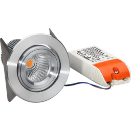 [996157217] LED Downlightset, Alu-gebürstet, 9W,