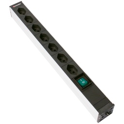 [986320407] Steckdosenleiste 19" 1HE 7×T23