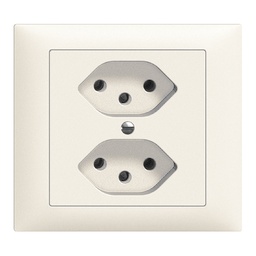 [753002000] EB-Steckdose Edue 2×T13 ws