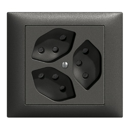 [753003950] EB-Steckdose Edue 3×T13 sz