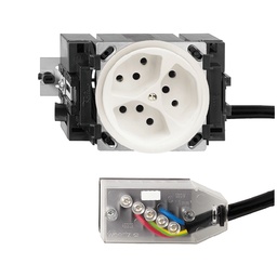 [753008000] EB-Steckdose FH 3×T13 ws 49-