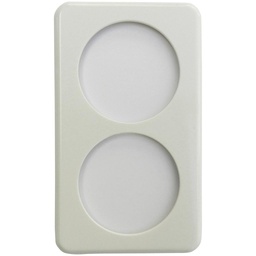[374265009] Abdeckplatte I-I 2×58/64mm ws