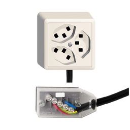 [753042000] AP-Steckdose 3×T23 16A ws L2
