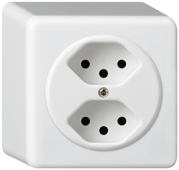 [603212003] AP-Steckdose BAS 2×T13 ws