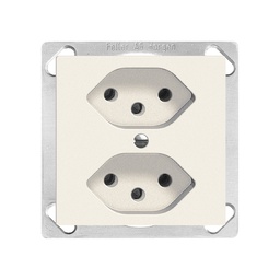 [753434000] EB-Steckdose Edue 2×T13 ws