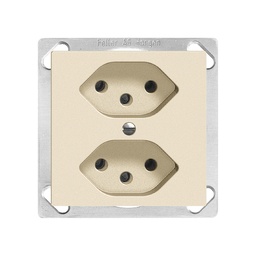 [753434010] EB-Steckdose Edue 2×T13 cre
