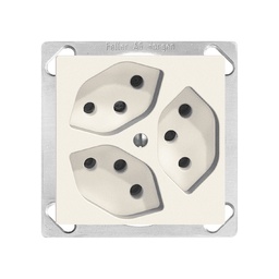 [753435000] EB-Steckdose Edue 3×T13 ws
