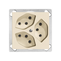 [753435010] EB-Steckdose Edue 3×T13 cre