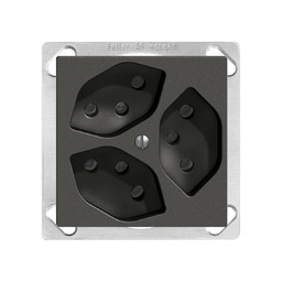 [753435950] EB-Steckdose Edue 3×T13 sz