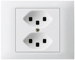 [753525003] EB-Steckdose KAL 2×T23 ws