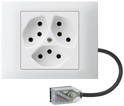[753573003] EB-Steckdose KAL 3×T13 L3 ws