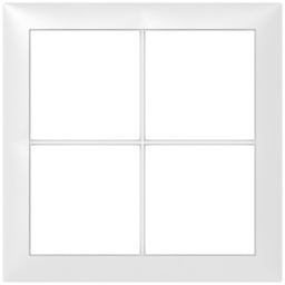 [334920002] Abdeckrahmen SIDUS 2×2 ws