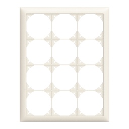 [334943000] Abdeckrahmen Edue 4×3 ws