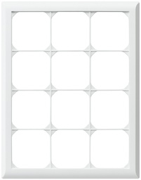 [334943008] Abdeckrahmen KLI 4×3 ws vert.