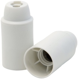 [930050003] Fassung E14 Kunststoff ws