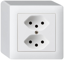 [609131003] AP-Steckdose KAL 2×T13 ws