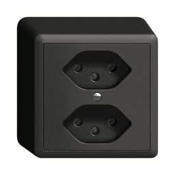 [609132950] AP-Steckdose Edue 2×T13 sz