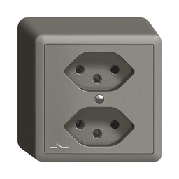 [609133040] AP-Steckdose Edue 2×T13 1×S