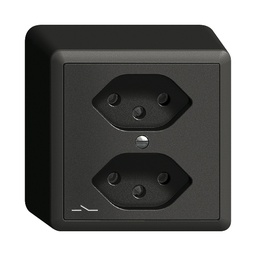 [609133950] AP-Steckdose Edue 2×T13 1×S sz