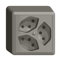 [609135040] AP-Steckdose Edue 3×T13 dgu