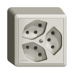 [609136030] AP-Steckdose Edue 3×T13 1×S