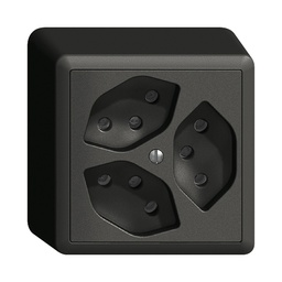 [609145950] AP-Steckdose Edue 3×T13 sz