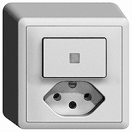 [609160040] AP-Leuchtkomb. 3/1L+T13 dgu KS
