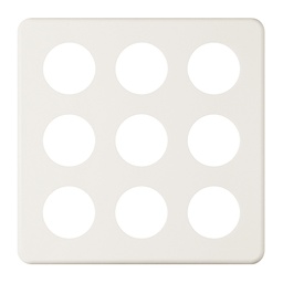 [374661000] Abdeckplatte 3×3 9×43mm ws