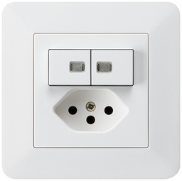 [755156208] UP-Leuchtkomb. 2×A-R/1P+T13 ws