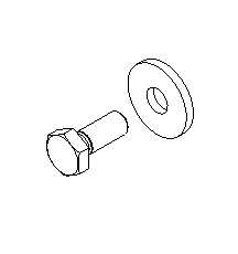 [127090046] Schraube 6 Kant M10×25mm