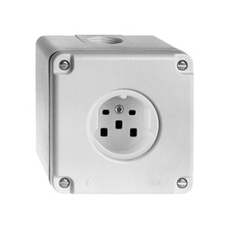[616622300] AP-Steckdose feucht T25 16A ws