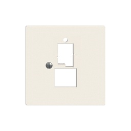 [877900000] Frontplatte 1×T+T,1×RJ45 Edue