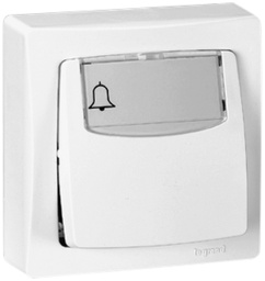 [963100001] Sonnerietaster 230VAC IP44 ws