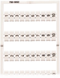 [158952304] Bezeichnungskarte Wago 1-10 ws