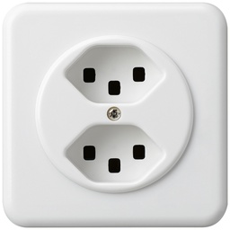 [633602503] UP-Steckdose BAS 2×T23 ws,