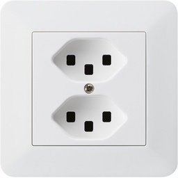 [639602208] UP-Steckdose KTR 2×T23 ws,