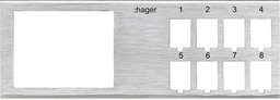 [377987033] Basismodul Hager HMS 8×RJ45,
