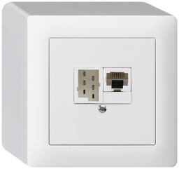[877390003] AP-Dose KAL 1×RJ45u+1×TT83 ws
