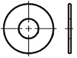 [160481205] U-Scheibe M10 25×10,5×1,2mm