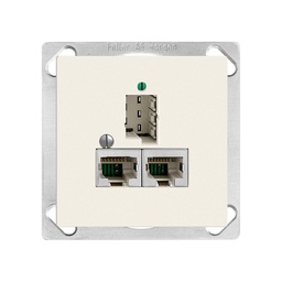 [877405000] EB-Dose 1×T+T,2×RJ45/s 8P Edue