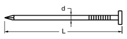 [163502560] FK-Stahlnagel 2,5×60mm blank
