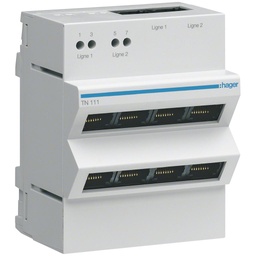 [966730724] Patchpanel 2×4RJ45 für