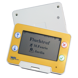 [102547] Gesichert und lokalisierbarer Smartpager (Typ : R/5004) mit Flexibler Schutzhülle in grau