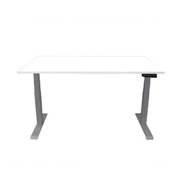 [KIB101211] höhenverstellbarer Bürotisch 2.0×0.9m Weiss/Gestell RAL 7045