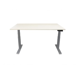 [KIB101199] höhenverstellbarer Bürotisch 1.4×0.8m Grau/Gestell RAL 7045