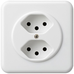 [653002503] UP-Steckdose BAS 2×T13 ws