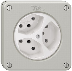 [644045040] NUPU-Steckdose NEVO, 3×T13