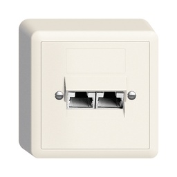 [878025000] AP-Dose 2×RJ45/s 8P getr.Edue