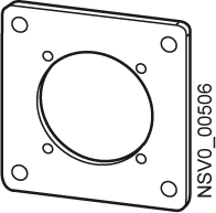 [896160040] BD2-APM ADAPTERPLATTE AUSSCHNITT 44MM