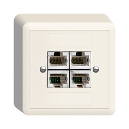 [878029000] AP-Dose 4×RJ45/s 4P getr.Edue